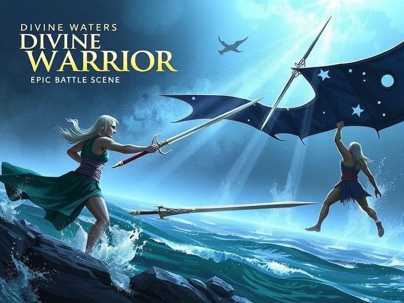 Divine Waters Warrior Epic Battle Scene